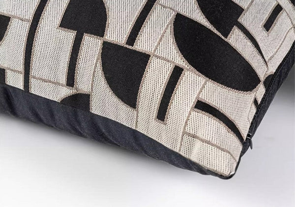 Geometric Contemporary Pillows, Abstract Decorative Throw Pillows, Square Modern Throw Pillows for Couch, Large Simple Throw Pillow for Interior Design-Grace Painting Crafts