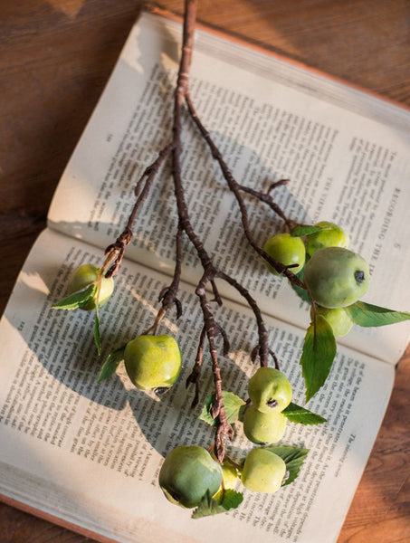 Beautiful Modern Flower Arrangement Ideas for Home Decoration, Apple Branch, Fruit Branch, Table Centerpiece, Simple Artificial Floral for Dining Room-Grace Painting Crafts