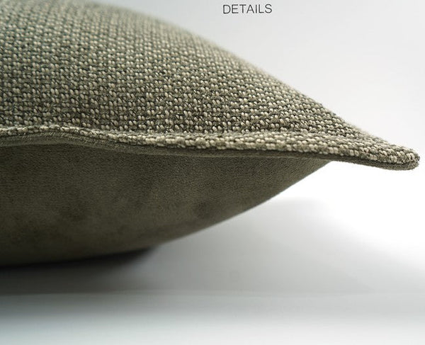 Large Green Square Modern Throw Pillows for Couch, Large Throw Pillow for Interior Design, Contemporary Modern Sofa Pillows, Simple Decorative Throw Pillows-Grace Painting Crafts