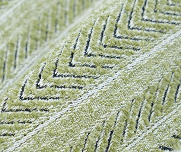 Morocco Green White Modern Sofa Pillows, Large Square Modern Throw Pillows for Couch, Large Decorative Throw Pillows, Simple Throw Pillow for Interior Design-Grace Painting Crafts