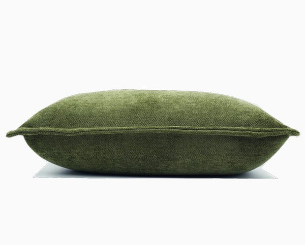 Large Throw Pillow for Interior Design, Simple Decorative Throw Pillows, Large Green Square Modern Throw Pillows for Couch, Contemporary Modern Sofa Pillows-Grace Painting Crafts