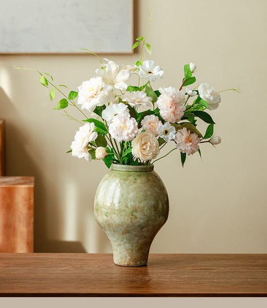 Centerpiece Ceramic Bud Vases, Porcelain Flower Vases, Flower Vases on Table, Handmade Water Holding Flower Vase-Grace Painting Crafts