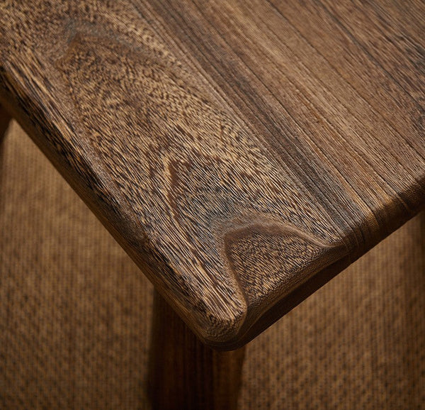Dining Table Stool, Shoe-changing Stool, Solid Wood low Stool, Paulownia Wood Stool, Children's Wooden Stool, Sofa Stool-Grace Painting Crafts