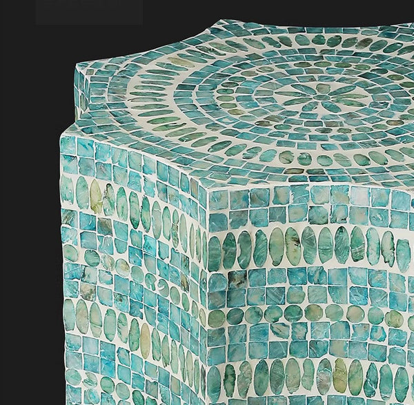 Shell Small Sofa Side Table, Contemporary Bedside Table, Bedside Small Side Table, Modern Side Table, Small End Table, Portable Casual Side Table, Creative Coffee Table, Contemporary Side Table-Grace Painting Crafts