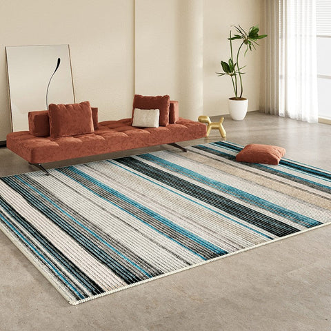 Abstract Contemporary Rugs for Bedroom, Modern Rugs for Living Room, Modern Area Rugs under Sofa, Dining Room Floor Rugs, Modern Carpets for Office-Grace Painting Crafts