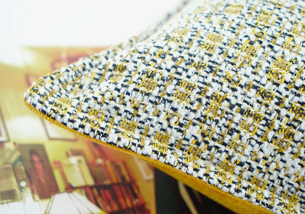 Contemporary Modern Sofa Pillows, Large Yellow Decorative Throw Pillows, Large Square Modern Throw Pillows for Couch, Simple Throw Pillow for Interior Design-Grace Painting Crafts