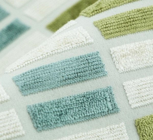 Modern Throw Pillows, Green Modern Sofa Pillows, Large Square Pillows, Decorative Pillows for Couch, Decorative Throw Pillows for Living Room Couch-Grace Painting Crafts