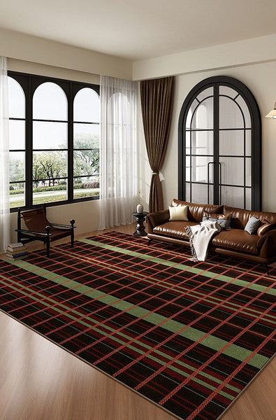 Mid Century Modern Rugs, Contemporary Modern Rugs for Living Room, Colorful Absract Rugs for Bedroom, Minimalist Geometric Rugs for Living Room-Grace Painting Crafts