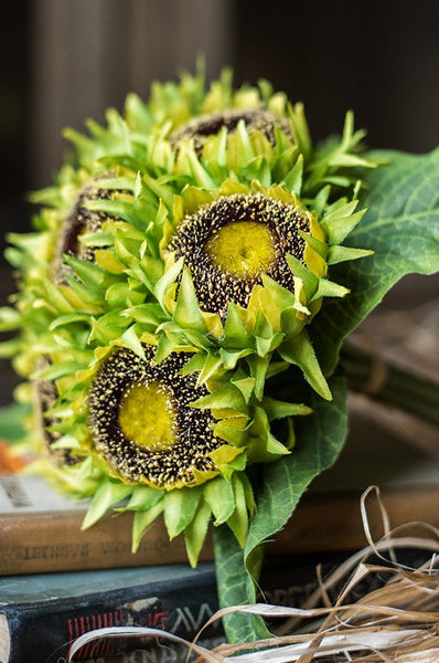 Unique Flower Arrangement for Home Decoration, A Bunch of Sunflowers, Bedroom Flower Arrangement Ideas, Beautiful Artificial Flowers for Living Room-Grace Painting Crafts