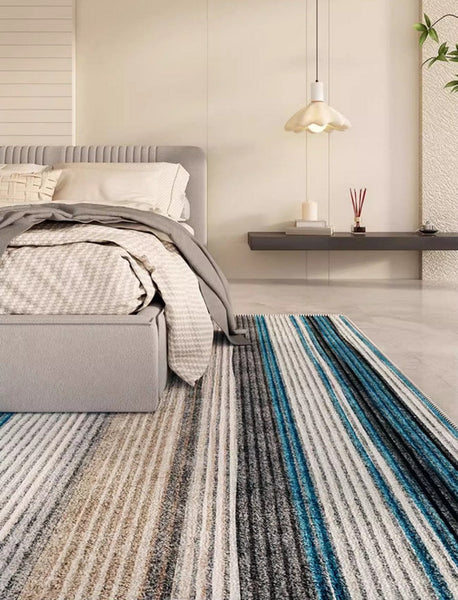 Unique Modern Rugs for Living Room, Abstract Contemporary Rugs for Bedroom, Modern Area Rugs under Sofa, Dining Room Floor Rugs, Modern Carpets for Office-Grace Painting Crafts