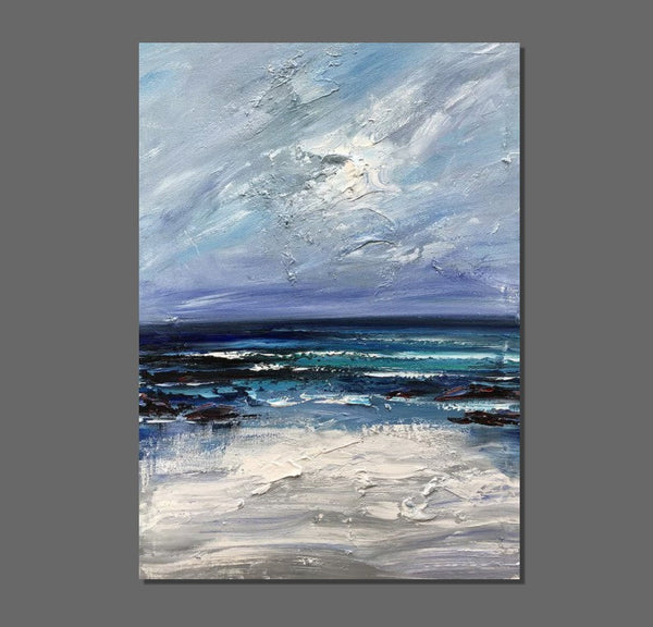 Extra Large Abstract Paintings on Canvas, Abstract Landscape Paintings for Bedroom, Hand Painted Abstract Painting, Bedroom Wall Art Ideas-Grace Painting Crafts