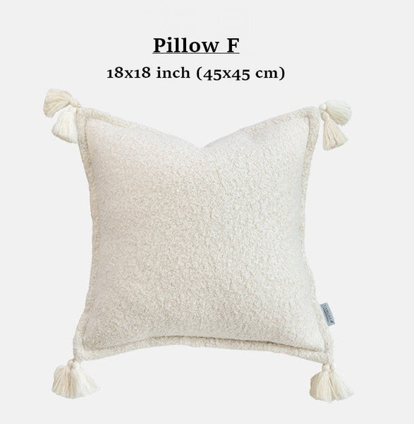 Unique Decorative Pillow Arrangement Ideas for Couch, Modern Decorative Cushion Covers, Decorative Pillows for Living Room, Large Decorative Pillows for Interior Design-Grace Painting Crafts