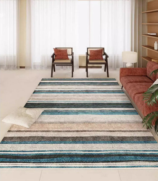 Unique Modern Rugs for Living Room, Abstract Contemporary Rugs for Bedroom, Modern Area Rugs under Sofa, Dining Room Floor Rugs, Modern Carpets for Office-Grace Painting Crafts