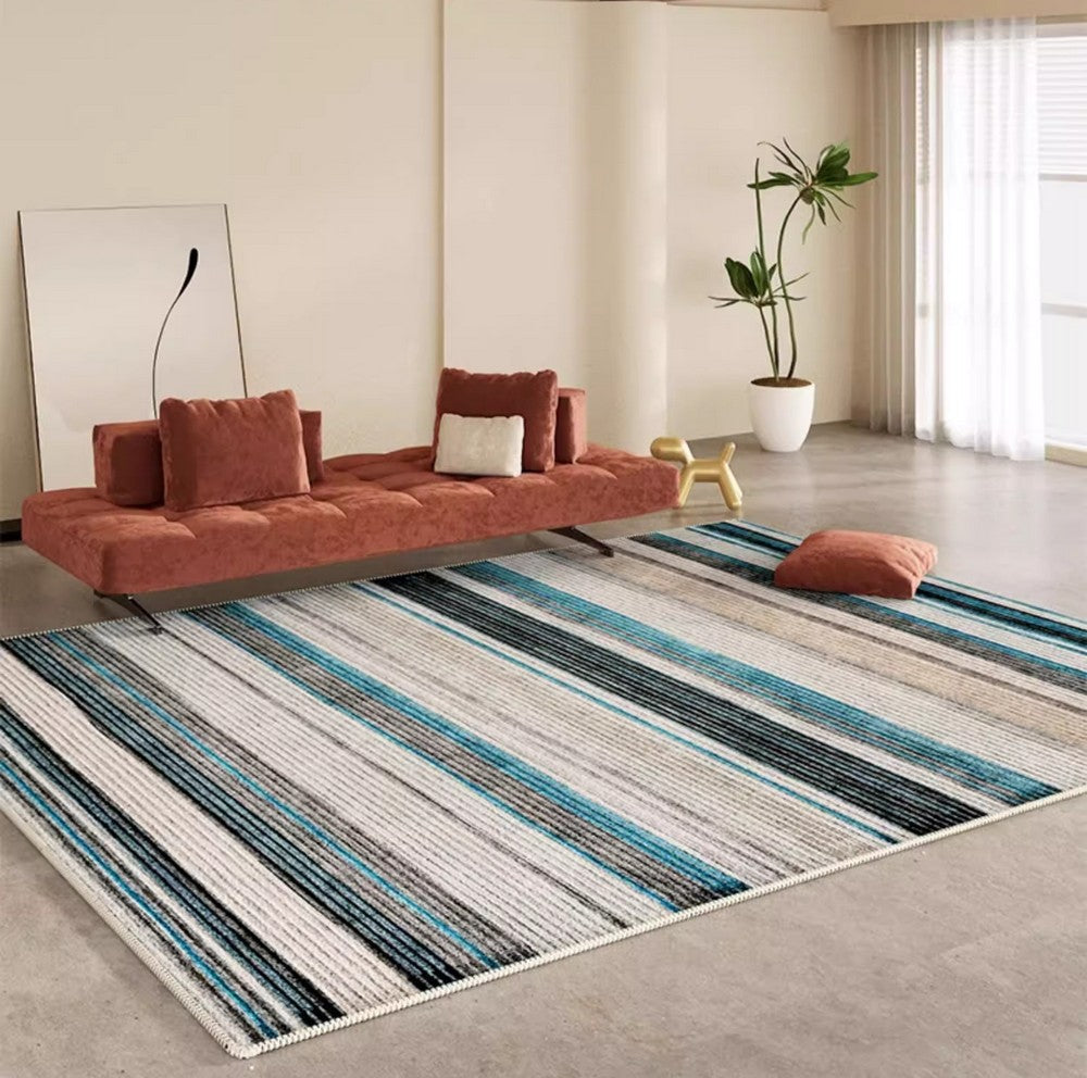 Unique Modern Rugs for Living Room, Abstract Contemporary Rugs for Bedroom, Modern Area Rugs under Sofa, Dining Room Floor Rugs, Modern Carpets for Office-Grace Painting Crafts