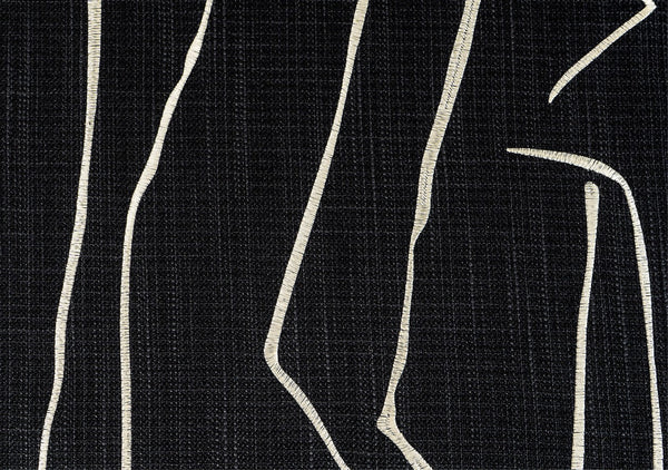 Geometric Square Modern Throw Pillows for Couch, Abstract Black Decorative Throw Pillows, Large Contemporary Throw Pillow for Interior Design-Grace Painting Crafts