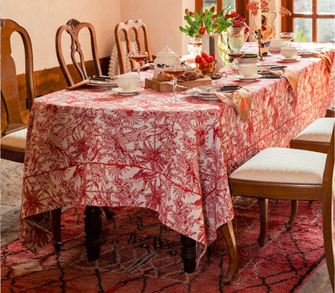 Jungle Animals Leopard Parrot Pattern Tablecloth for Home Decoration, Modern Rectangle Tablecloth for Dining Room Table, Large Square Tablecloth, Christmas Tablecloth-Grace Painting Crafts
