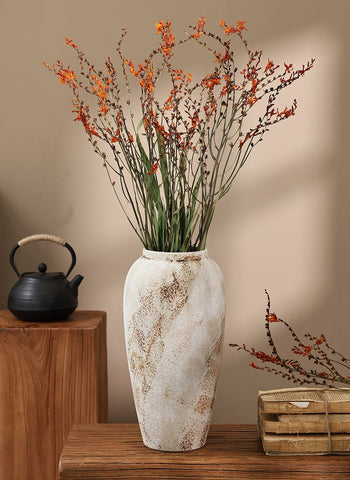 Natural Decorations, Flower Arrangement, Handmade Artificial Flower, Dried Fire Orchid Bouquet, Natural Dried Flowers-Grace Painting Crafts