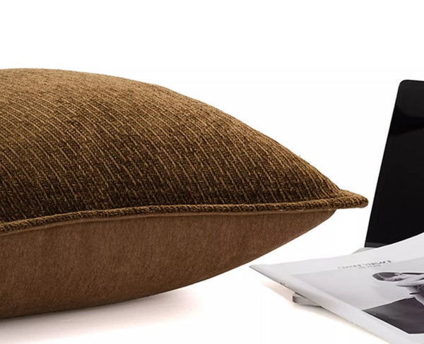 Large Brown Modern Throw Pillows for Couch, Contemporary Modern Sofa Pillows for Bedroom, Simple Decorative Throw Pillows, Large Throw Pillow for Interior Design-Grace Painting Crafts