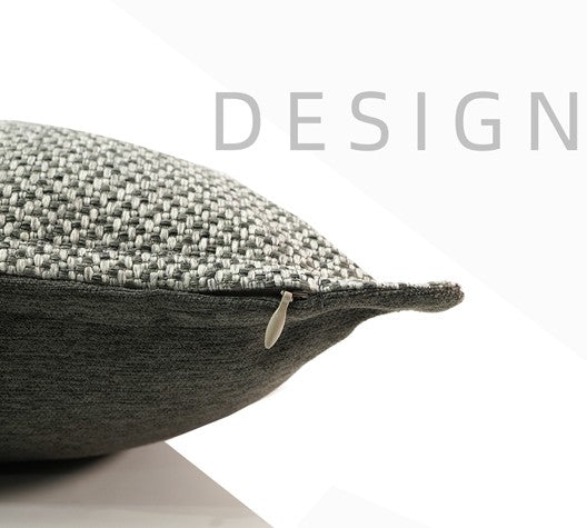 Simple Decorative Throw Pillows, Large Throw Pillow for Interior Design, Large Gray Square Modern Throw Pillows for Couch, Contemporary Modern Sofa Pillows-Grace Painting Crafts