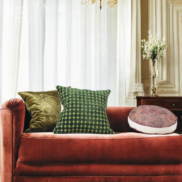 Modern Pillows for Living Room, Luxury Green Decorative Modern Pillows for Couch, Modern Sofa Pillows Covers, Modern Sofa Cushion-Grace Painting Crafts