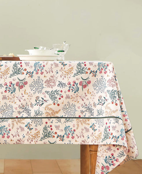 Large Rectangle Tablecloth for Dining Room Table, Rustic Table Covers for Kitchen, Country Farmhouse Tablecloth, Square Tablecloth for Round Table-Grace Painting Crafts