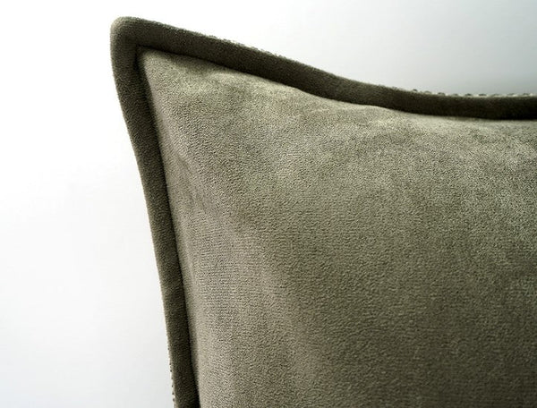 Large Green Square Modern Throw Pillows for Couch, Large Throw Pillow for Interior Design, Contemporary Modern Sofa Pillows, Simple Decorative Throw Pillows-Grace Painting Crafts