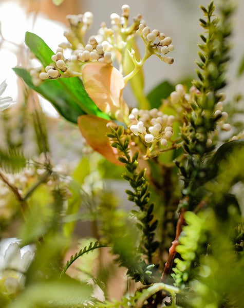 Beautiful Modern Artificial Flowers for Dining Room Table, Dandelion, Wheat Branch, Eucalyptus Globulus, Unique Flower Arrangement for Home Decoration-Grace Painting Crafts