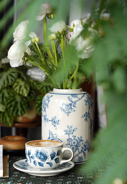 Classic British Tea Cups, Traditional Tea Cup Set, Porcelain Tea Cups, Floral Tea Cup Set, Elegant Tea Cup With Saucer, Ceramic Tea Cup with Saucer, Tea Cup Set, Vintage Tea Cup Set, Modern Ceramic Cups-Grace Painting Crafts