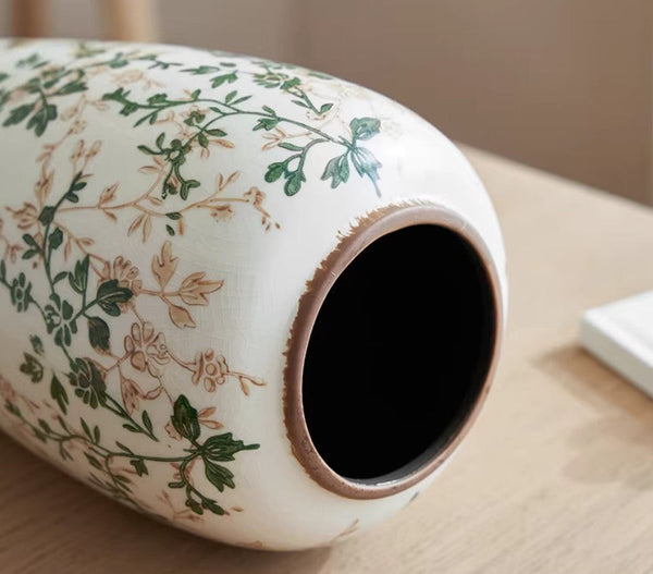 Ceramic Bouquet Vases, Porcelain Flower Vases, Rustic Flower Vases on Table, Dining Table Centerpiece, Handmade Water Holding Flower Vase-Grace Painting Crafts