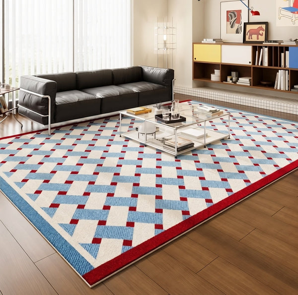 Modern Living Room Rug Ideas, Mid Century Modern Rugs, Contemporary Abstract Rugs for Dining Room, Geometric Contemporary Rugs-Grace Painting Crafts
