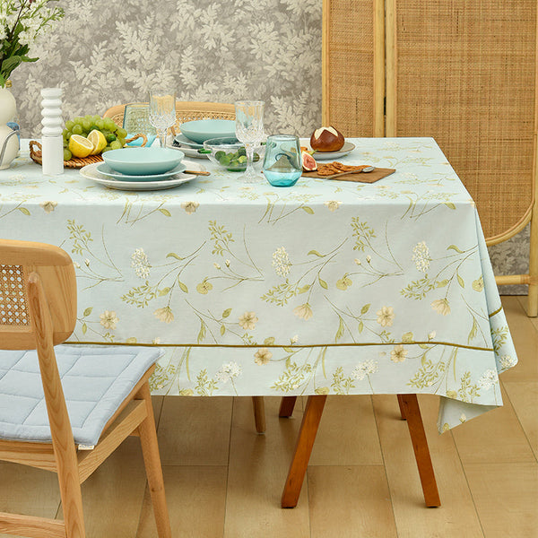 Farmhouse Table Cloth, Wedding Tablecloth, Large Rectangle Tablecloth for Dining Room Table, Rectangular Table Covers for Kitchen, Square Tablecloth for Coffee Table-Grace Painting Crafts