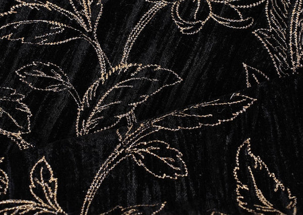 Contemporary Modern Sofa Pillows, Black Embroidery Flower Pattern Pillows for Couch, Decorative Throw Pillows for Bedroom, Large Modern Sofa Pillow for Dining Room-Grace Painting Crafts