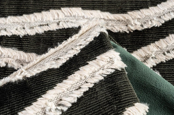 Large Simple Throw Pillow for Bedroom, Contemporary Pillows, Abstract Decorative Throw Pillows, Green Square Modern Throw Pillows for Couch-Grace Painting Crafts