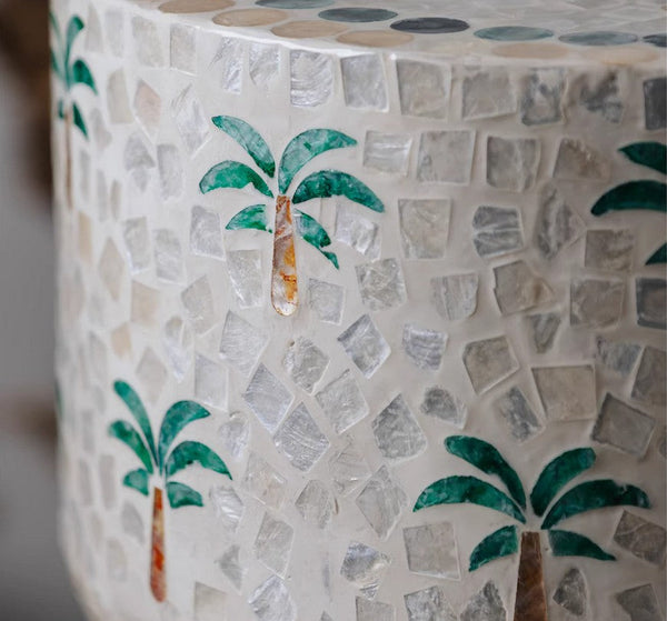Modern Side Table, Contemporary Side Table, Portable Casual Side Table, Shell Small Sofa Side Table, Contemporary Bedside Table, Bedside Small Side Table, Creative Coffee Table, Elegant Small End Table-Grace Painting Crafts