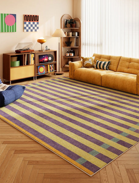 Modern Rugs for Living Room, Abstract Contemporary Rugs for Bedroom, Modern Rugs under Sofa, Colorful Modern Carpets for Dining Room