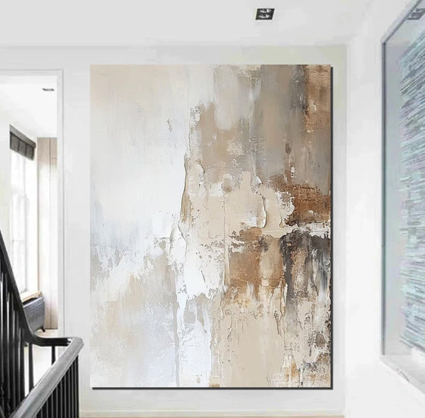 Extra Large Acrylic Painting, Modern Contemporary Abstract Artwork, Palette Knife Paintings, Simple Modern Art, Living Room Wall Art Painting-Grace Painting Crafts