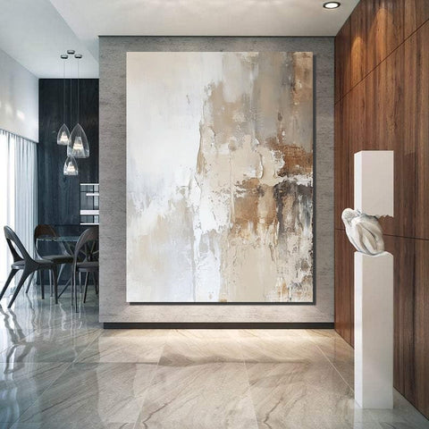 Extra Large Acrylic Painting, Modern Contemporary Abstract Artwork, Palette Knife Paintings, Simple Modern Art, Living Room Wall Art Painting-Grace Painting Crafts