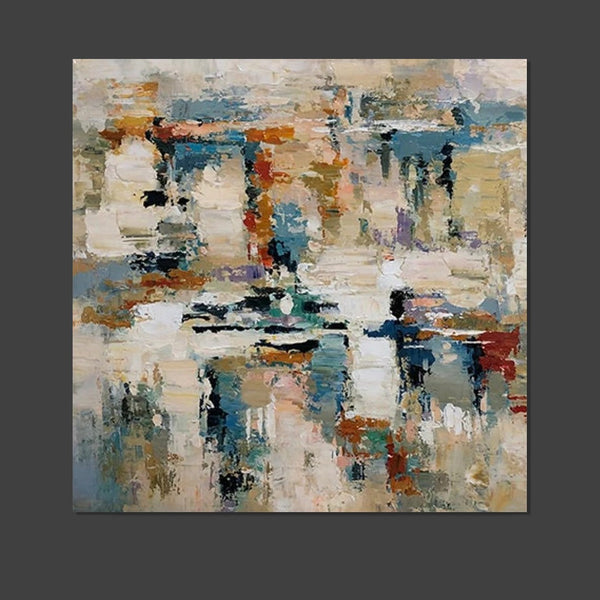 Hand Painted Abstract Painting, Extra Large Abstract Paintings on Canvas, Bedroom Wall Art Ideas, Simple Painting Ideas for Bedroom-Grace Painting Crafts