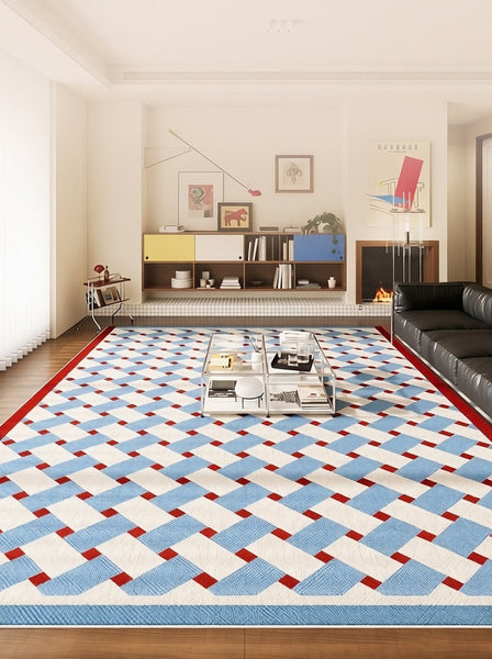 Modern Living Room Rug Ideas, Mid Century Modern Rugs, Contemporary Abstract Rugs for Dining Room, Geometric Contemporary Rugs-Grace Painting Crafts