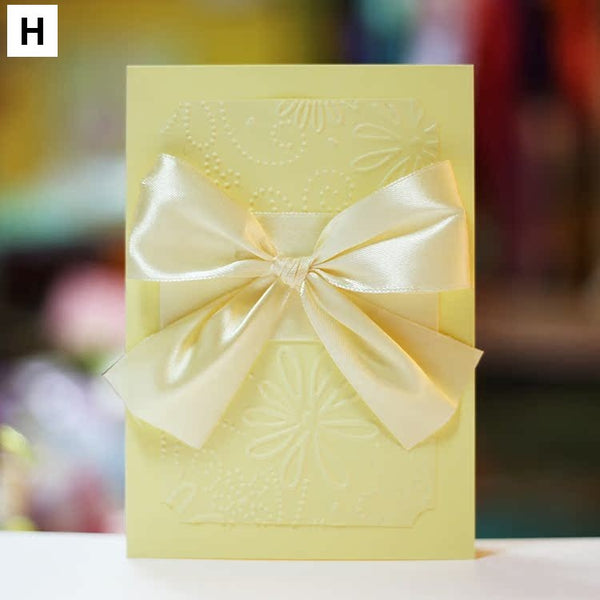 Unique Anniversary Greeting Card to Lovers, Beautiful Valentine's Day Greeting Card, Creative Birthday Greeting Card, Bowknot Greeting Cards, Original Handmade Wedding Greeting Card-Grace Painting Crafts