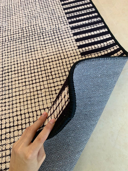 Unique Modern Rugs for Dining Room, Large Abstract Geometric Modern Rugs, Bedroom Modern Rugs, Living Room Contemporary Modern Rugs-Grace Painting Crafts