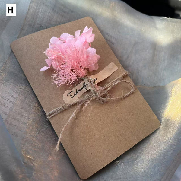 Unique Anniversary Greeting Card, Creative Birthday Greeting Card, Beautiful Valentine's Day Greeting Card, Wedding Greeting Card, Original Handmade Dried Flower Greeting Cards-Grace Painting Crafts