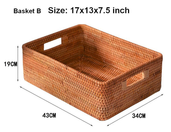 Storage Baskets for Bedroom, Extra Large Storage Basket for Clothes, Rectangular Storage Baskets, Storage Basket for Shelves-Grace Painting Crafts