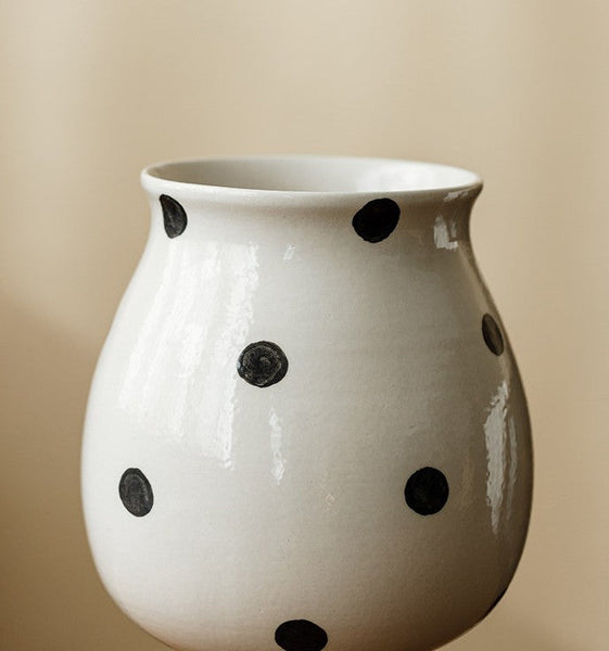 Ceramic Bud Vases, Small Flower Vases on Table, Handmade Water Holding Flower Vase, Modern Porcelain Flower Vases-Grace Painting Crafts