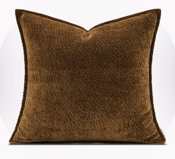 Large Brown Modern Throw Pillows for Couch, Contemporary Modern Sofa Pillows for Bedroom, Simple Decorative Throw Pillows, Large Throw Pillow for Interior Design-Grace Painting Crafts