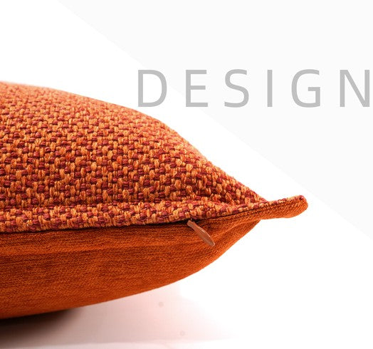 Orange Square Modern Throw Pillows for Couch, Large Contemporary Modern Sofa Pillows, Simple Decorative Throw Pillows, Large Throw Pillow for Interior Design-Grace Painting Crafts