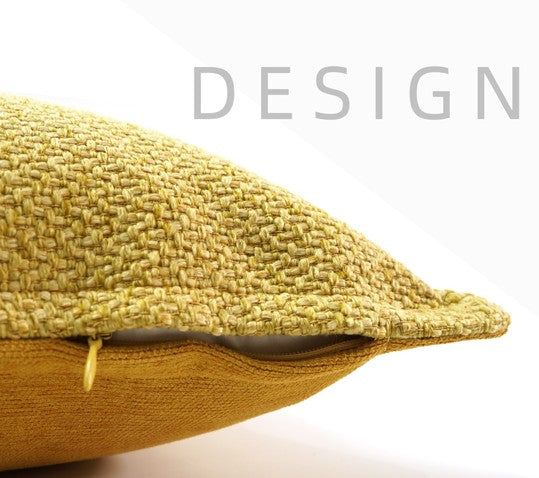 Large Yellow Square Modern Throw Pillows for Couch, Contemporary Modern Sofa Pillows, Simple Decorative Throw Pillows, Large Throw Pillow for Interior Design-Grace Painting Crafts