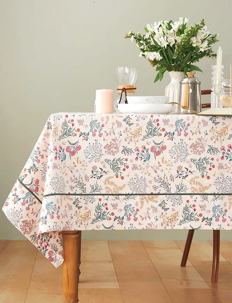 Large Rectangle Tablecloth for Dining Room Table, Rustic Table Covers for Kitchen, Country Farmhouse Tablecloth, Square Tablecloth for Round Table-Grace Painting Crafts