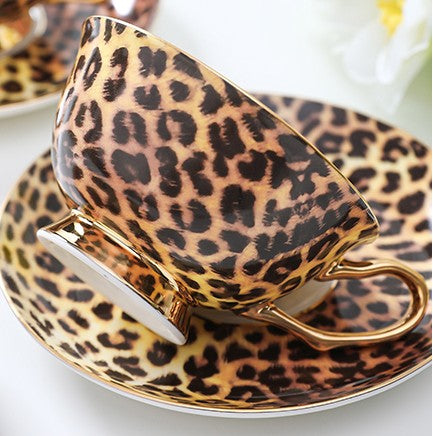 Modern Ceramic Cups, Creative Bone China Porcelain Tea Cup Set, Elegant Ceramic Coffee Cups, Unique Tea Cups and Saucers in Gift Box-Grace Painting Crafts