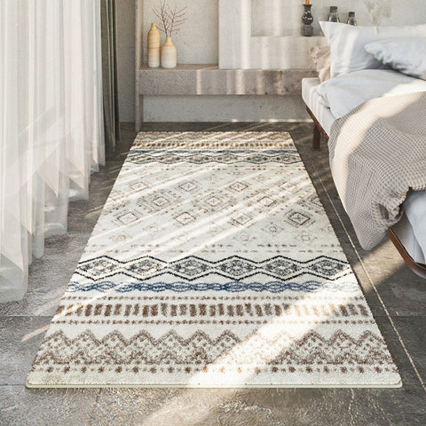 Contemporary Runner Rugs Next to Bed, Modern Hallway Runner Rugs, Entryway Modern Runner Rugs, Geometric Modern Rugs for Dining Room-Grace Painting Crafts